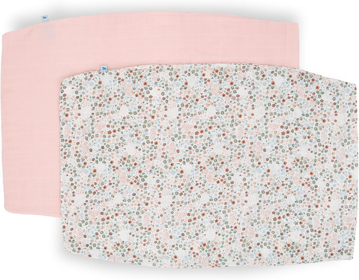 Little Unicorn Standard Pillowcase 2 Pack | Super Soft & Breathable Muslin Fabric | Snug Envelope