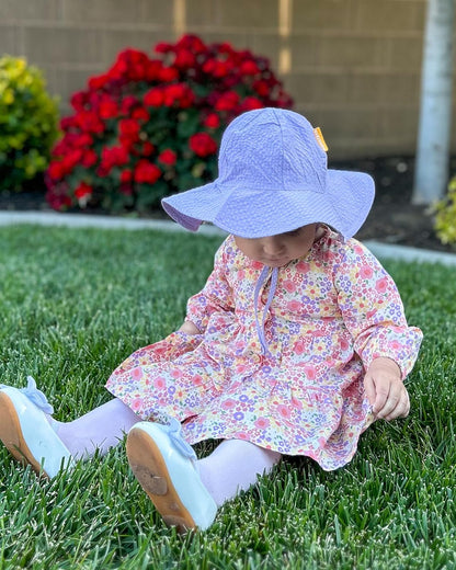HONGTEYA Baby Sun Hat Toddler Girl Beach Hat Adjustable Outdoor Summer Hat UPF 50+ Sun Protection