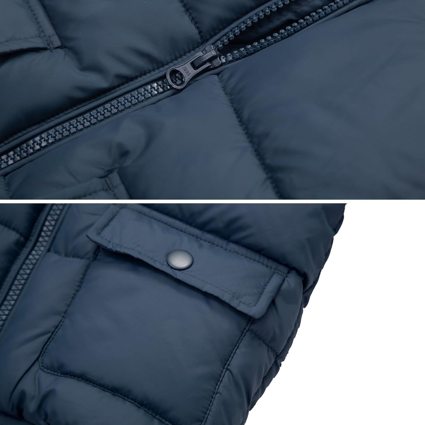 Rokka&Rolla Baby Boys' Water-Resistant Sherpa Fleece Lined Puffer Jacket Winter Coat for Newborn