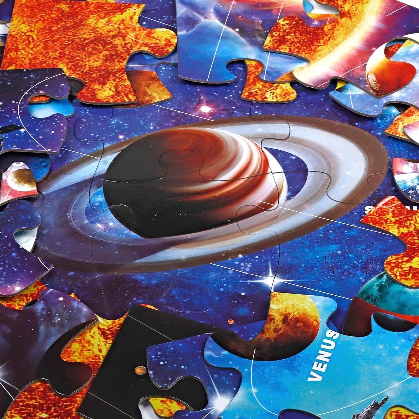 Jumbo Floor Puzzle for Kids Ages 4-8,Solar System Jigsaw Puzzles,48 Piece Space Large Puzzles for