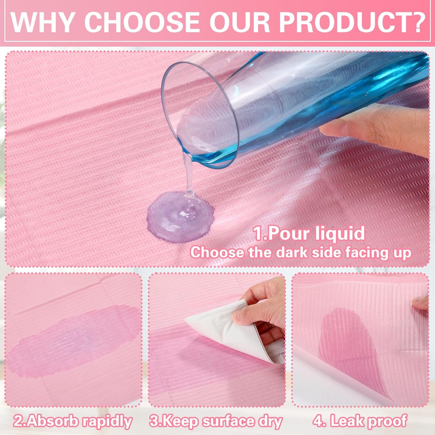100pcs Disposable Changing Liner 2-ply Baby Changing Station Pad Disposable Changing Pads Diaper
