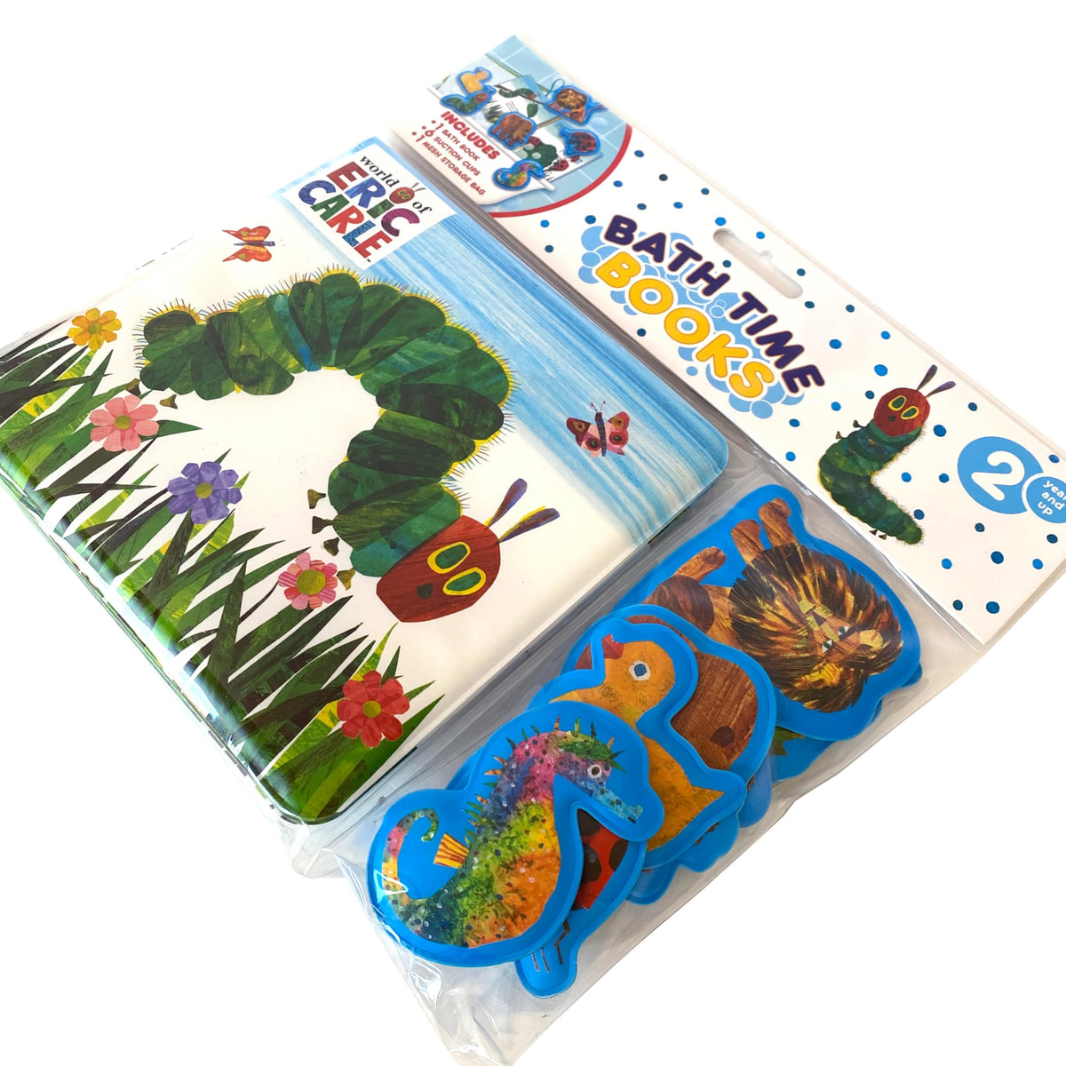 The World of Eric Carle Bath Time Books - Activity Books for kids, Bath book, 6 Padded suction
