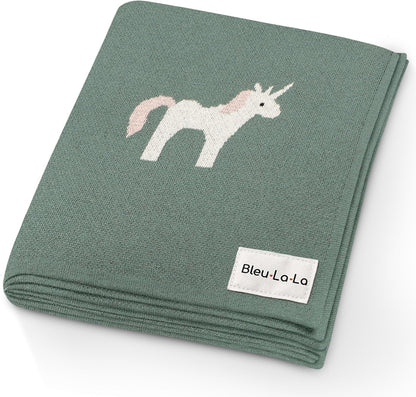 Receiving Blanket for Baby Girls and Boys 100% Cotton Buttery Soft Cozy Receiving Swaddle Crib