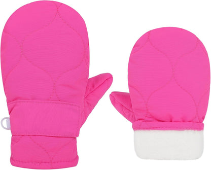 Toddler Gloves Kids Mittens Winter Warm Lined Fleece Gloves Waterproof Snow Baby Mitten for Boys
