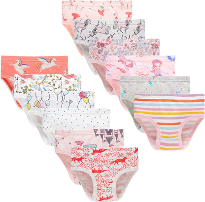 Barara King Little Girls' Soft Cotton Underwear Toddler Undies Kids panties
