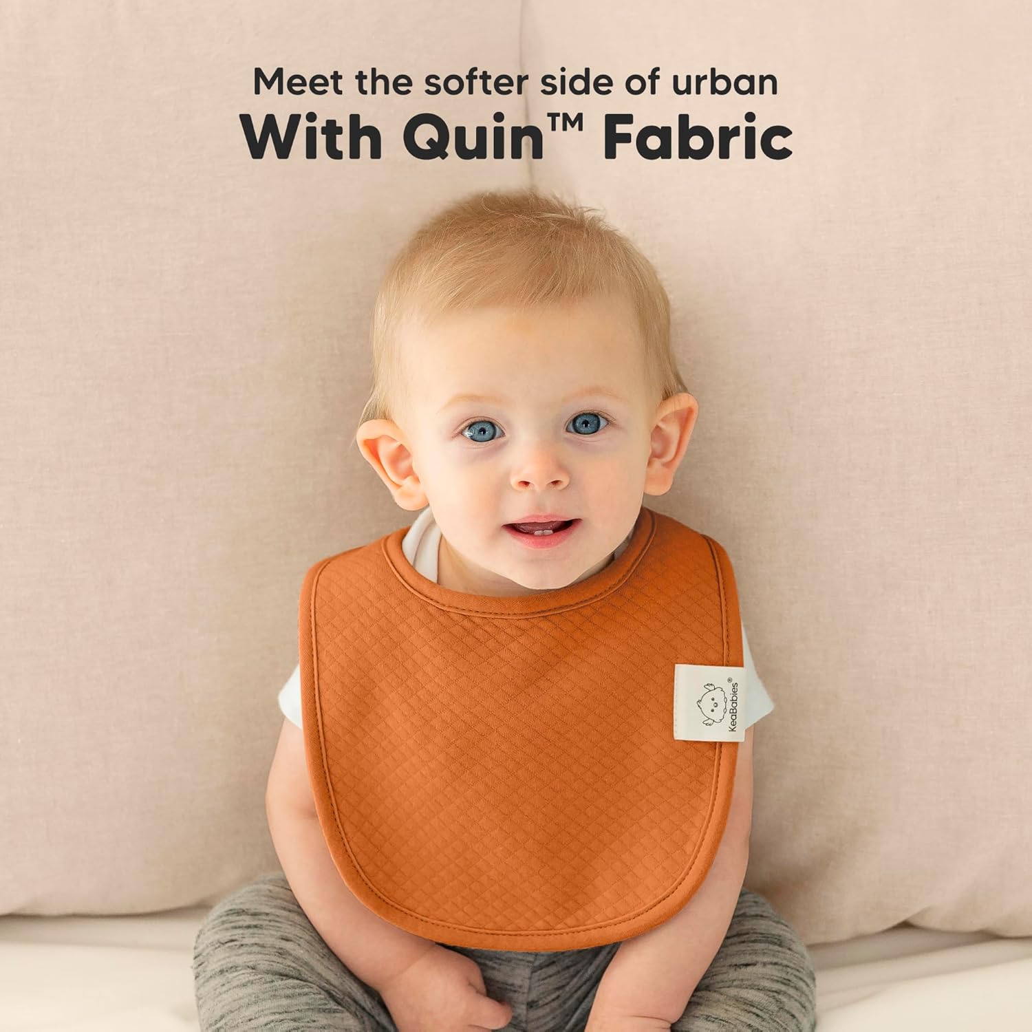 8-Pack Organic Baby Bibs for Girls, Boys - Quilted Cotton Cloth Baby Drool Bibs for Drooling and