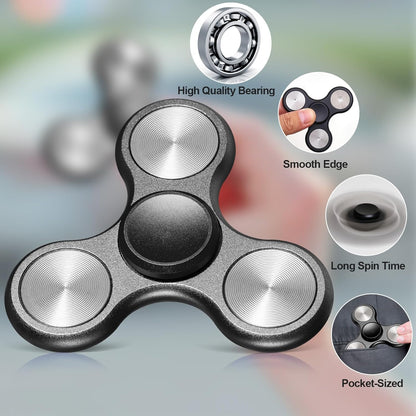 Metal Fidget Spinner for Adults, Silent Sensory Fidget Toys Adults Hand Spinners for ADHD Anxiety
