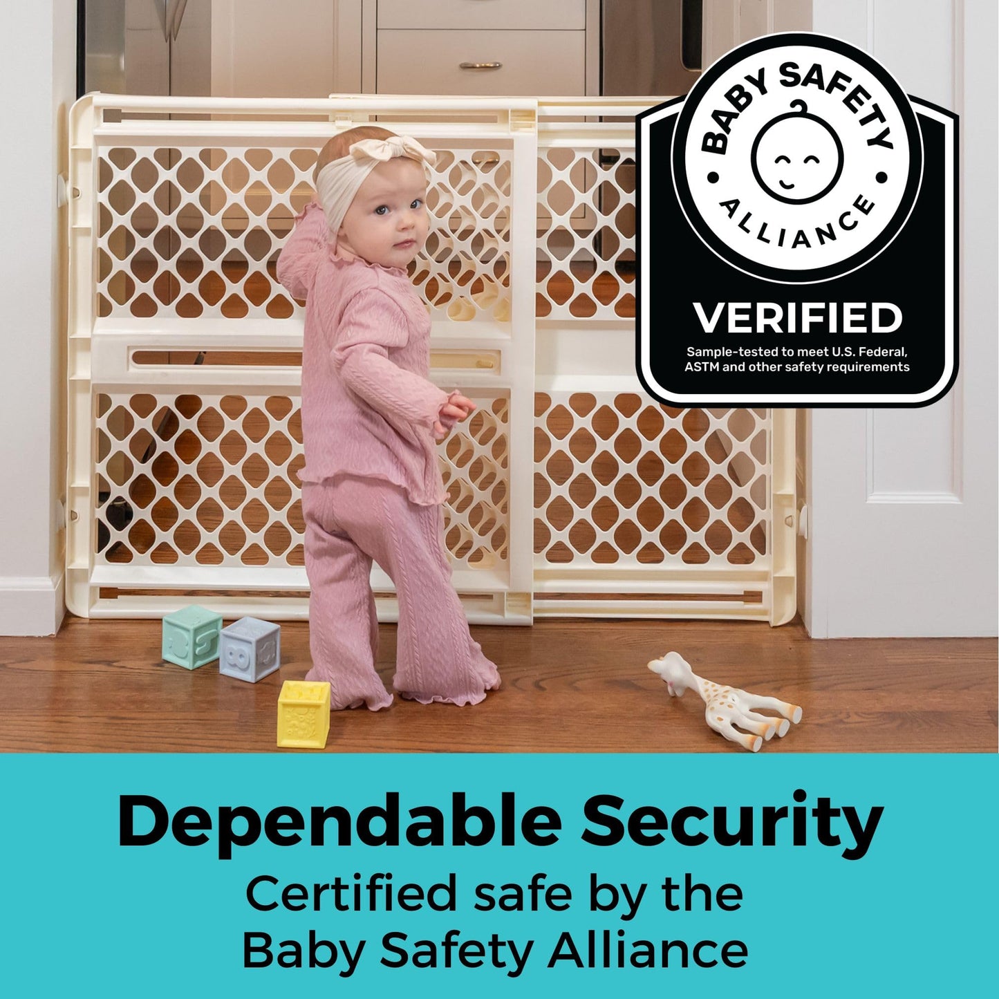 Toddleroo by North States - Supergate Ergo Baby Gate: Plastic Baby Gate for Stairs & Doorways