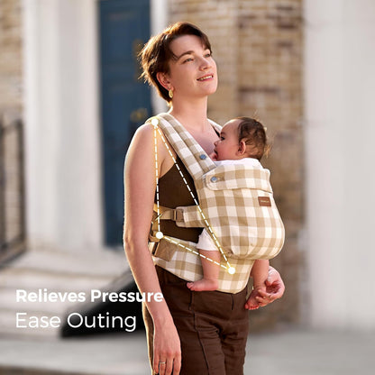 Momcozy Baby Carrier with Natural Cotton Linen, Built to Last, Ergonomic Design, Lightweight and