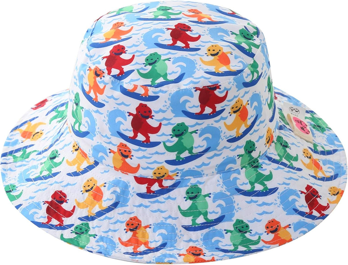 Home Prefer UPF50+ Wide Brim Sun Hat Boys Girls Sun Protection Hat Zoo Beach Swim Safari Bucket Hat