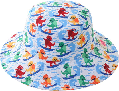 Home Prefer UPF50+ Wide Brim Sun Hat Boys Girls Sun Protection Hat Zoo Beach Swim Safari Bucket Hat