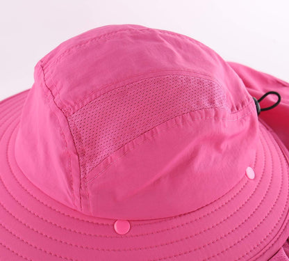 Home Prefer UPF 50+ Boys Sun Hat with Neck Flap Wide Brim Summer Beach Bucket Hat for Boys Girls