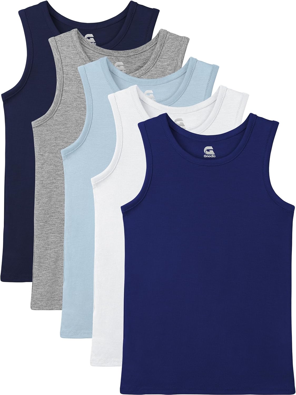 5 Pack Boys Tank Tops Boys Undershirts Kids Cotton Undershirts Tees Sleeveless Tank Tops Shirts for
