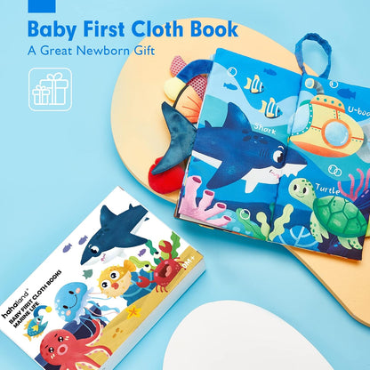 hahaland Baby Books 0-6 Months,Infant Tummy Time Toy High Contrast Sensory Baby Toys 6 to 12 Months