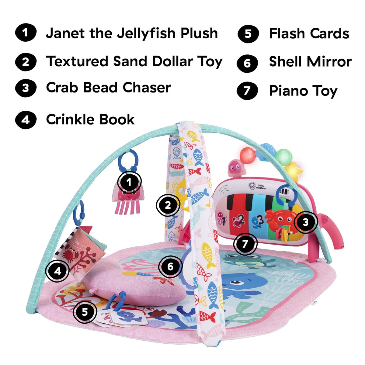 Baby Einstein Ocean Explorers 4-in-1 Kickin Tunes Jellyfish Jamboree Music & Language Discovery