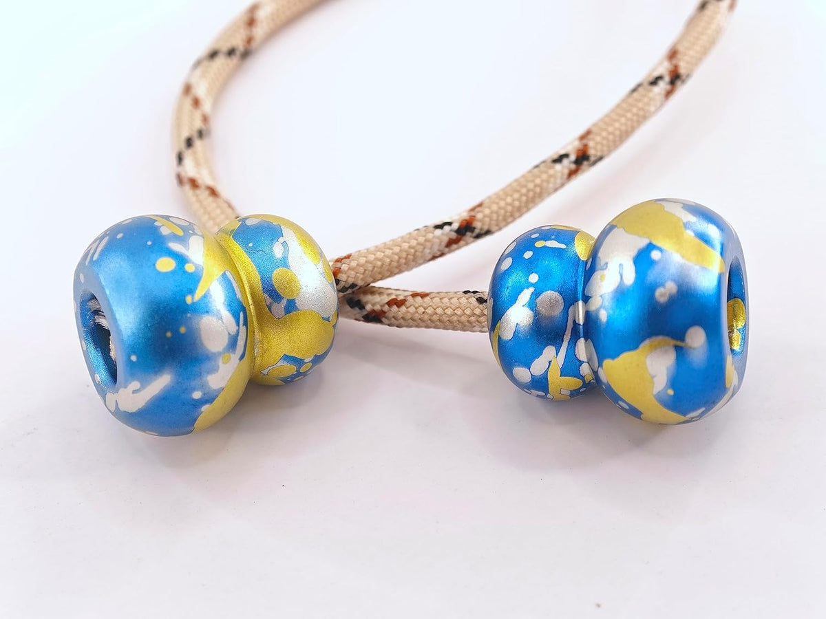 Begleri Fidget Beads - Worry Fidget Beads Spin & Bump - Made of Aluminum Alloy - for Men Women