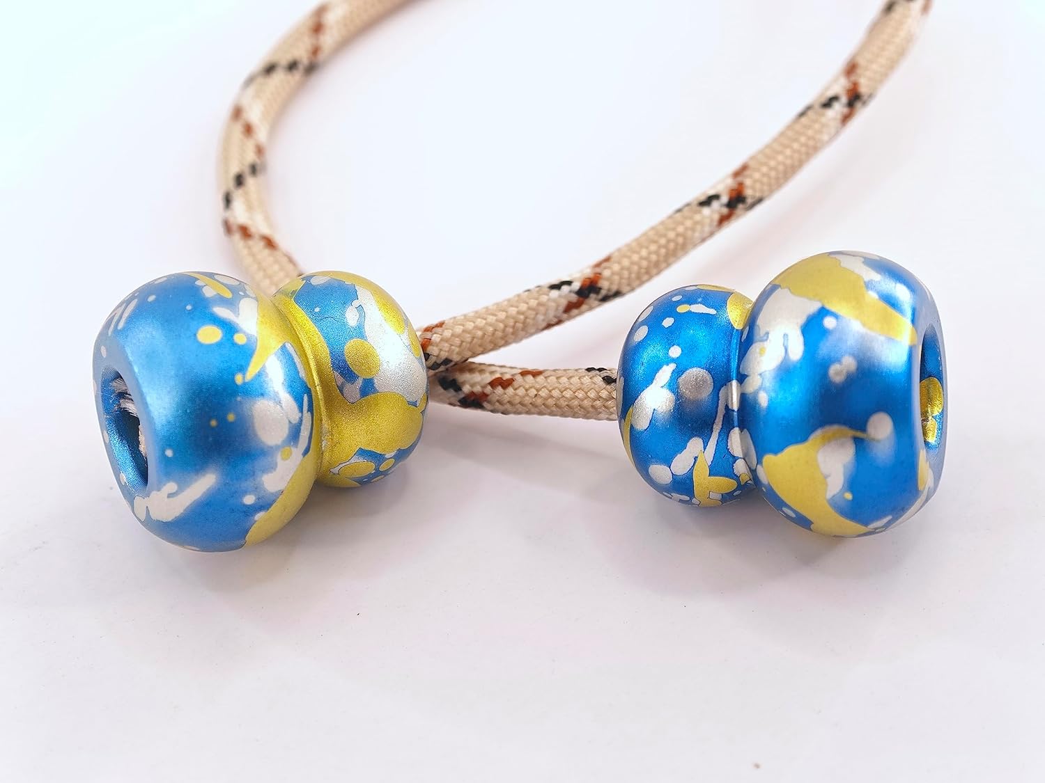 Begleri Fidget Beads - Worry Fidget Beads Spin & Bump - Made of Aluminum Alloy - for Men Women