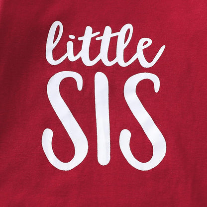AMAWMW Newborn Baby Girl Little Sister Sleeper Gown Stripe Long Sleeve Nightgown Pajamas Gifts
