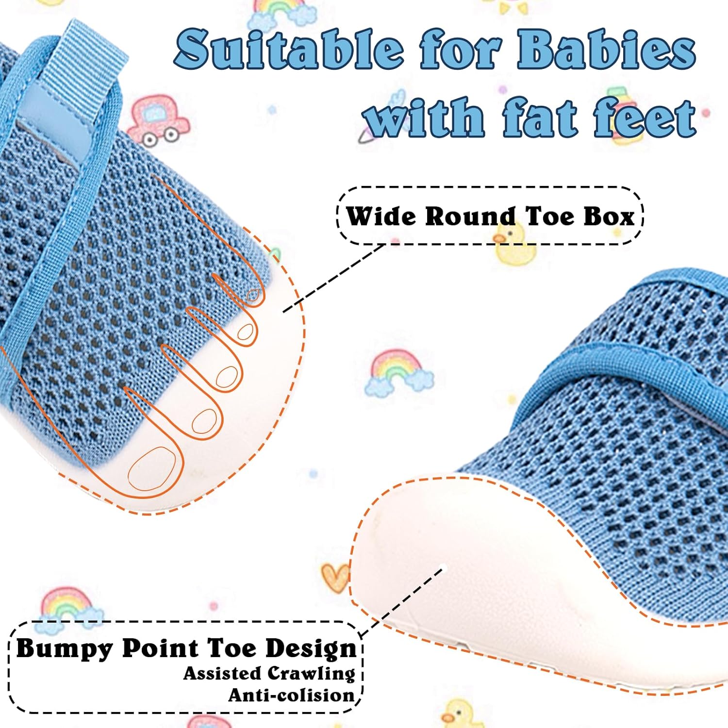 Baby First-Walking Shoes 1-4 Years Kid Shoes Trainers Toddler Infant Boys Girls Soft Sole Non Slip