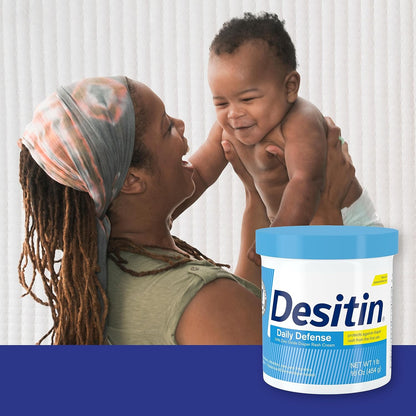 Desitin Daily Defense Baby Diaper Rash Cream with 13% Zinc Oxide, Barrier Cream to Treat, Relieve &