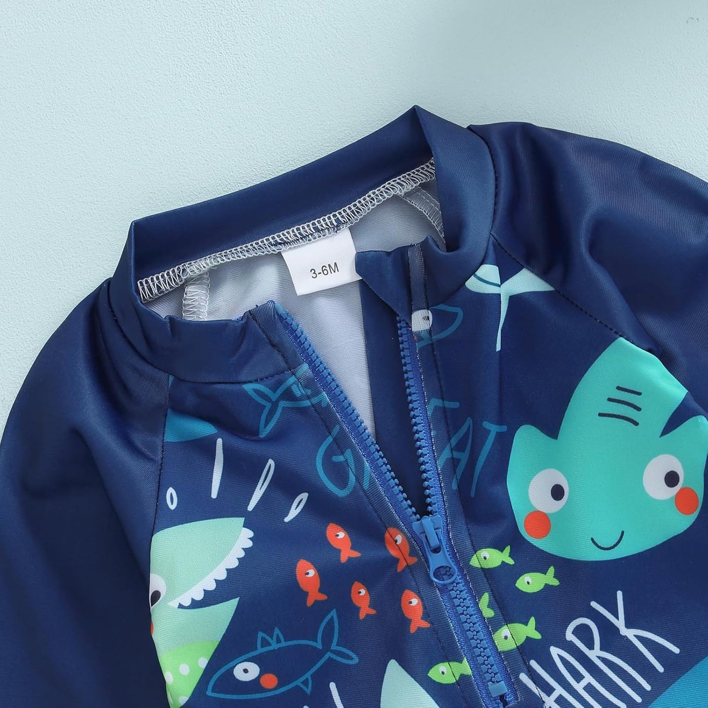 Hnyenmcko Baby/Toddler Boy Rash Guard Swimsuit Long Sleeve One Piece Zipper Swimwear Sunsuit Infant