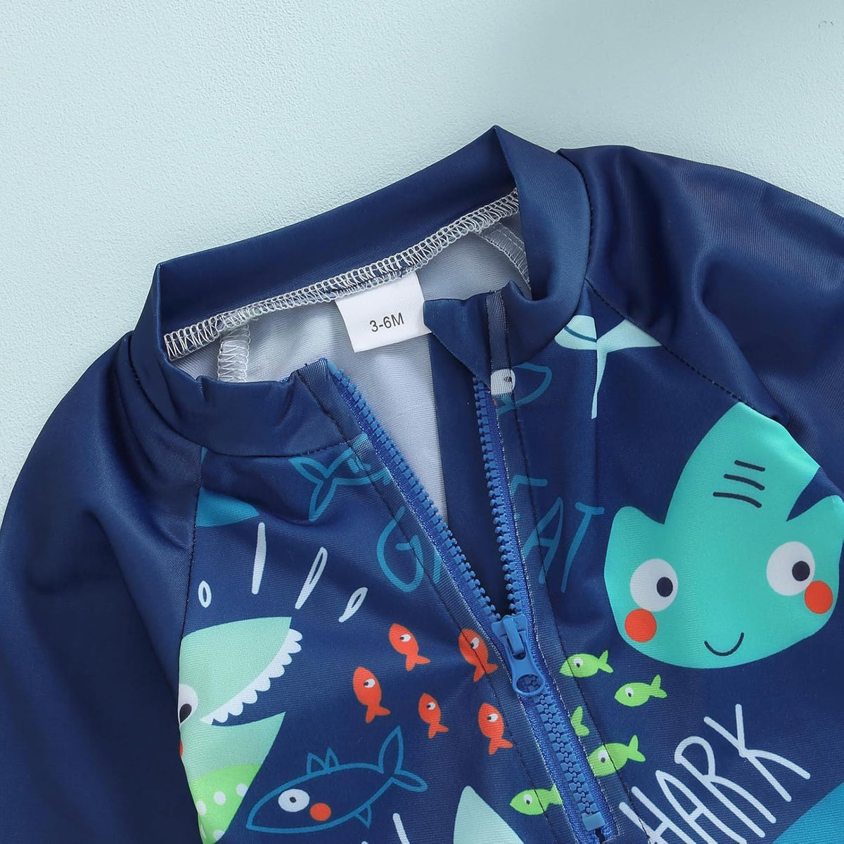 Hnyenmcko Baby/Toddler Boy Rash Guard Swimsuit Long Sleeve One Piece Zipper Swimwear Sunsuit Infant