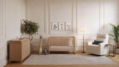 Nurture& The Crib - Baby, Toddler Convertible Crib | Sustainable Non-Toxic Materials | 3 Adjustable