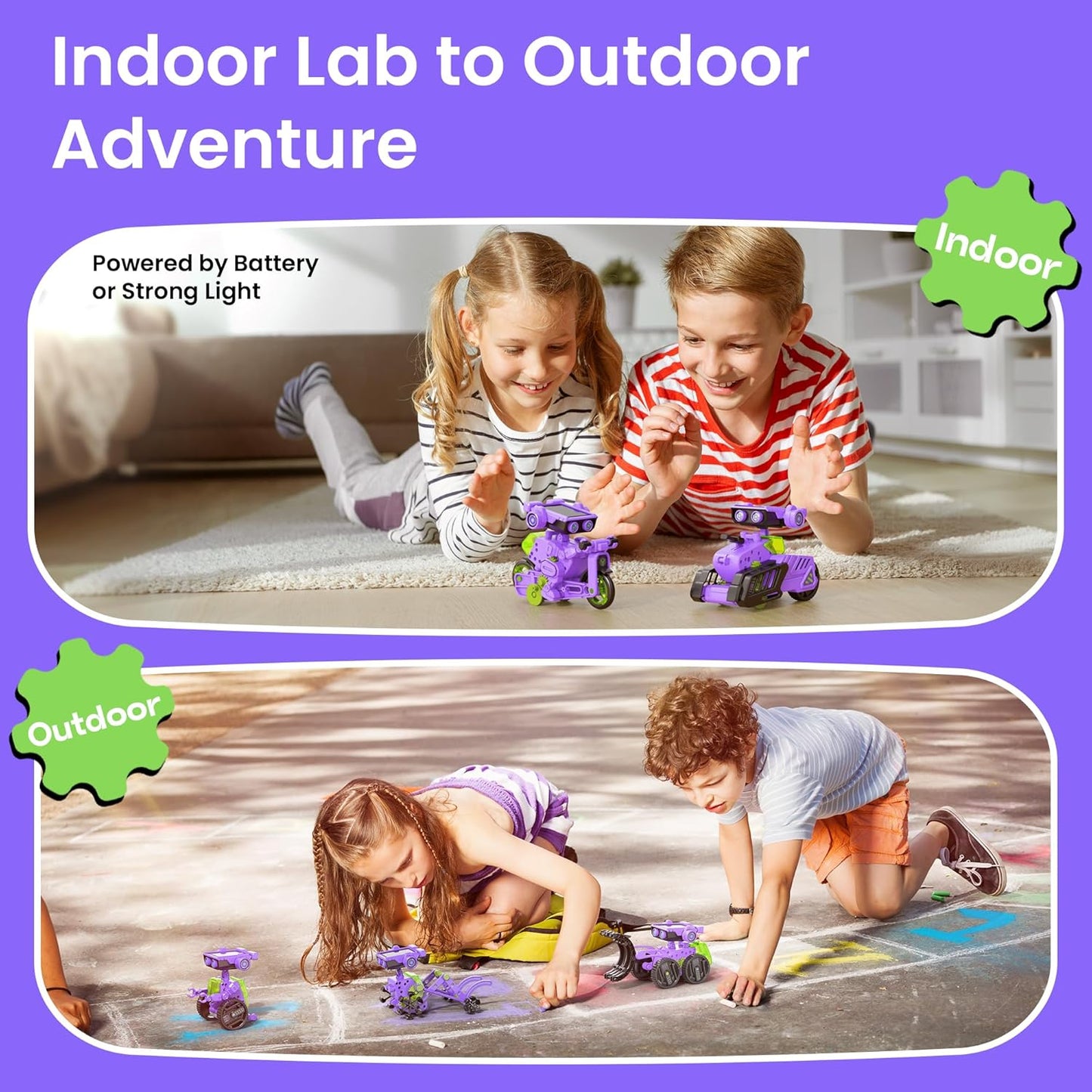 Sillbird Solar Building Robot Kit STEM Gift for Boys Aged 8-12, DIY 15-in-1 Science Educational