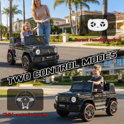 Mercedes-Benz G63 Kids Ride On Car, 12V Toddler Electric Car with Remote