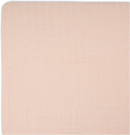 Crane Baby Cotton Sateen Fitted Sheet, 28x52'', Desert Rose, Pink Crib Sheets for Girls, Soft