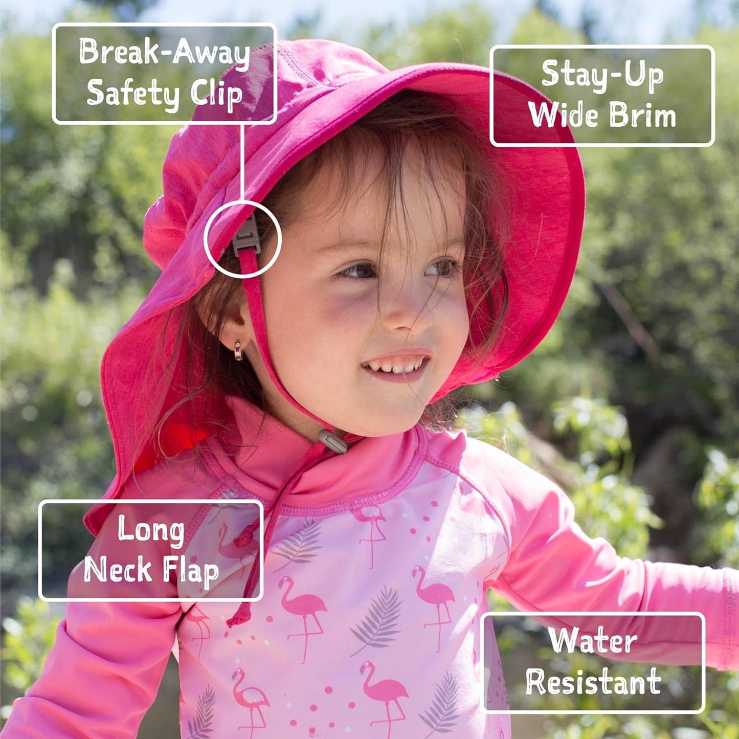 JAN & JUL 50+ UPF Quick-Dry Sun-Hats for Boys