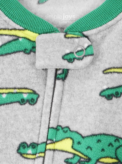 Simple Joys by Carter's Toddlers and Baby Boys' Loose-Fit Flame Resistant Fleece Footed Pajamas
