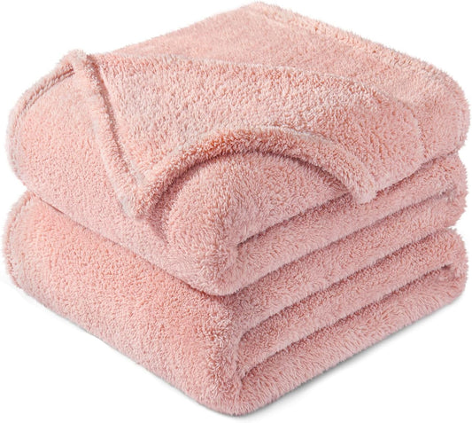 Exclusivo Mezcla King Size Flannel Fleece Blanket, Super Soft Velvet Plush Bed Blanket, Fuzzy Cozy