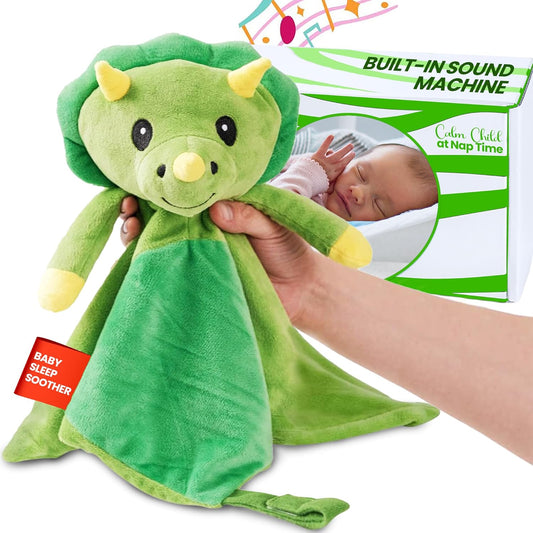 Newborn Gift - White Noise & Lullaby Plush Lovey Helps Speed up Pre-Sleep Calming Routine - Reduce