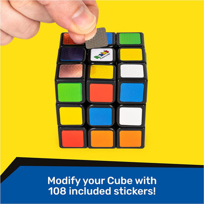 Rubik's Cube, Original 3x3 Puzzle Brain Teaser Fidget Toy with Removable Interchangeable Mod