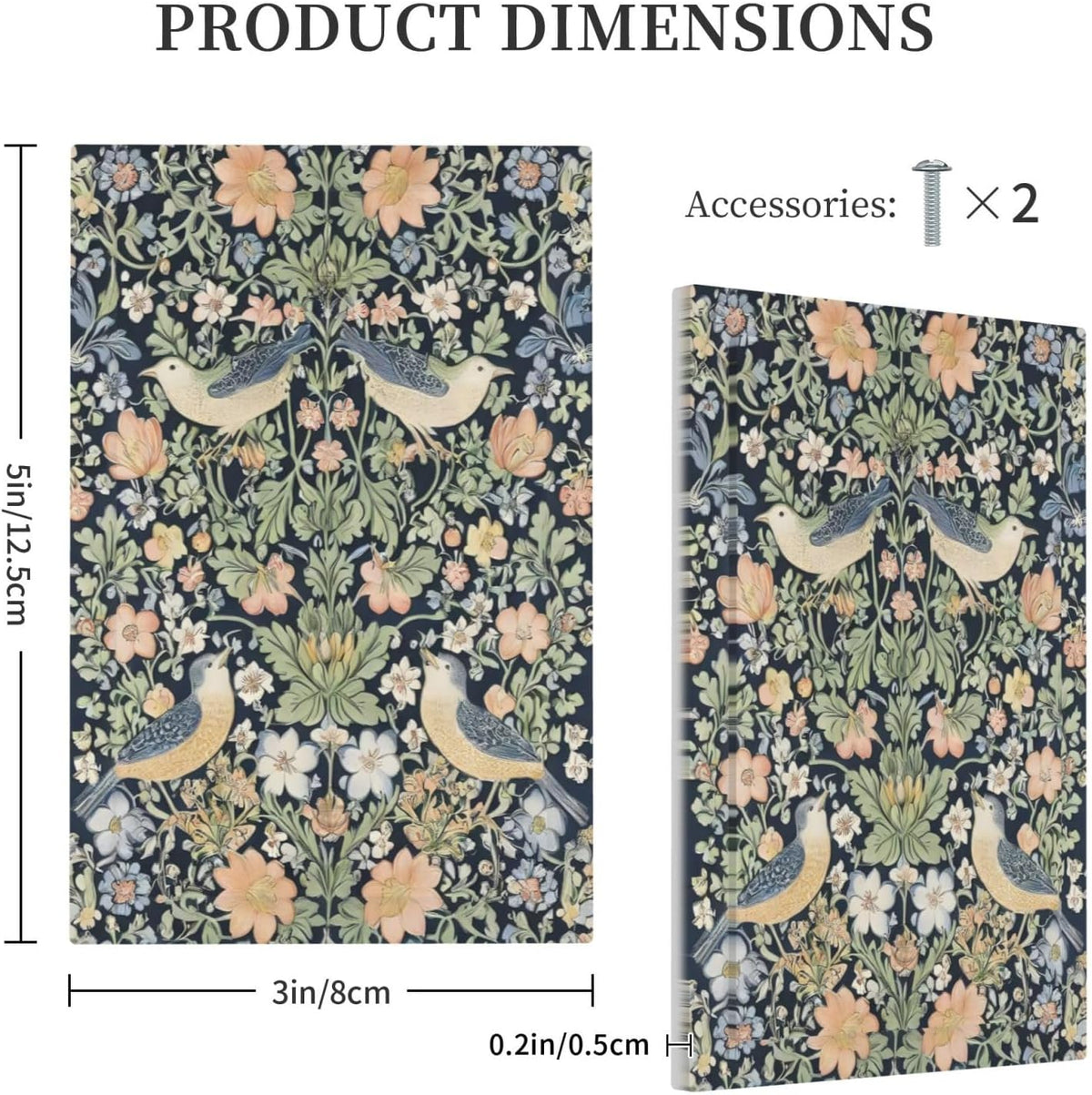 Decorative Switch Covers Plate Rustic Morris Birds Green Leaf Flower 1 Gang No Device Single Blank