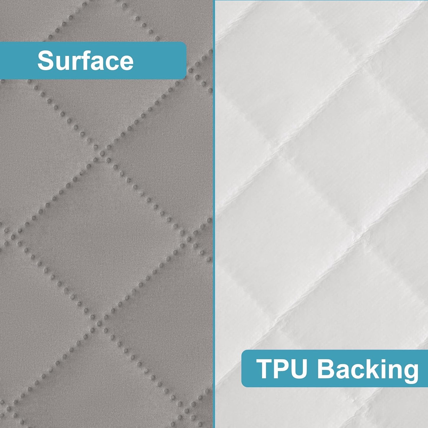 NTBAY 2 Pack Waterproof Mini Crib Mattress Protector, Quilted 24"x38" Fitted Mattress Cover