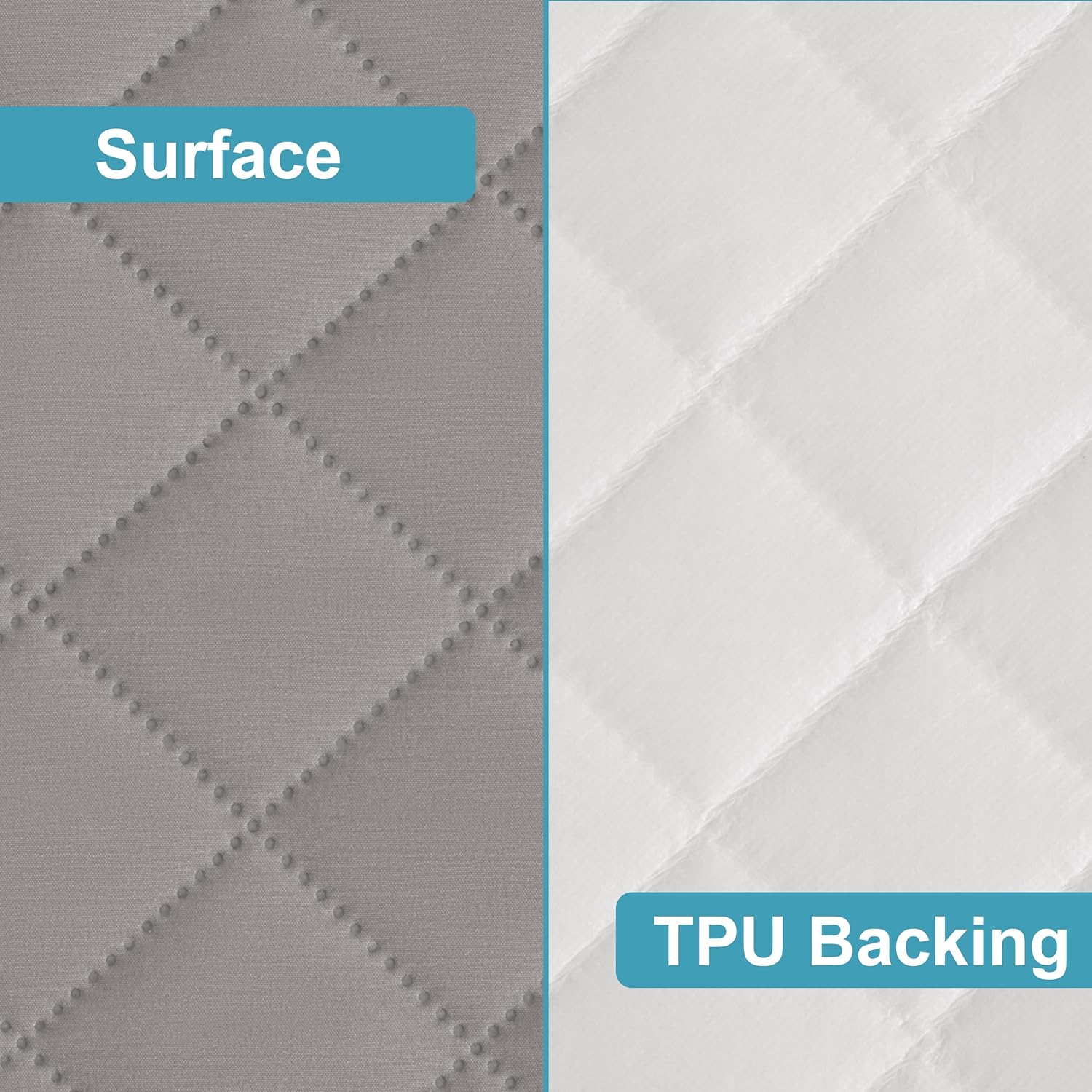 NTBAY 2 Pack Waterproof Mini Crib Mattress Protector, Quilted 24"x38" Fitted Mattress Cover