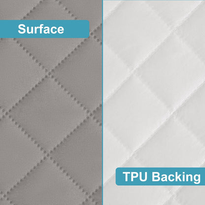 NTBAY 2 Pack Waterproof Mini Crib Mattress Protector, Quilted 24"x38" Fitted Mattress Cover