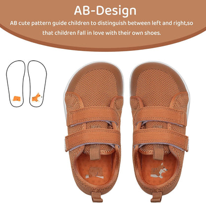 WateLves Toddler Little Kids Wide Barefoot Shoes The First Walking Shoes Girls Boys Breathable Zero