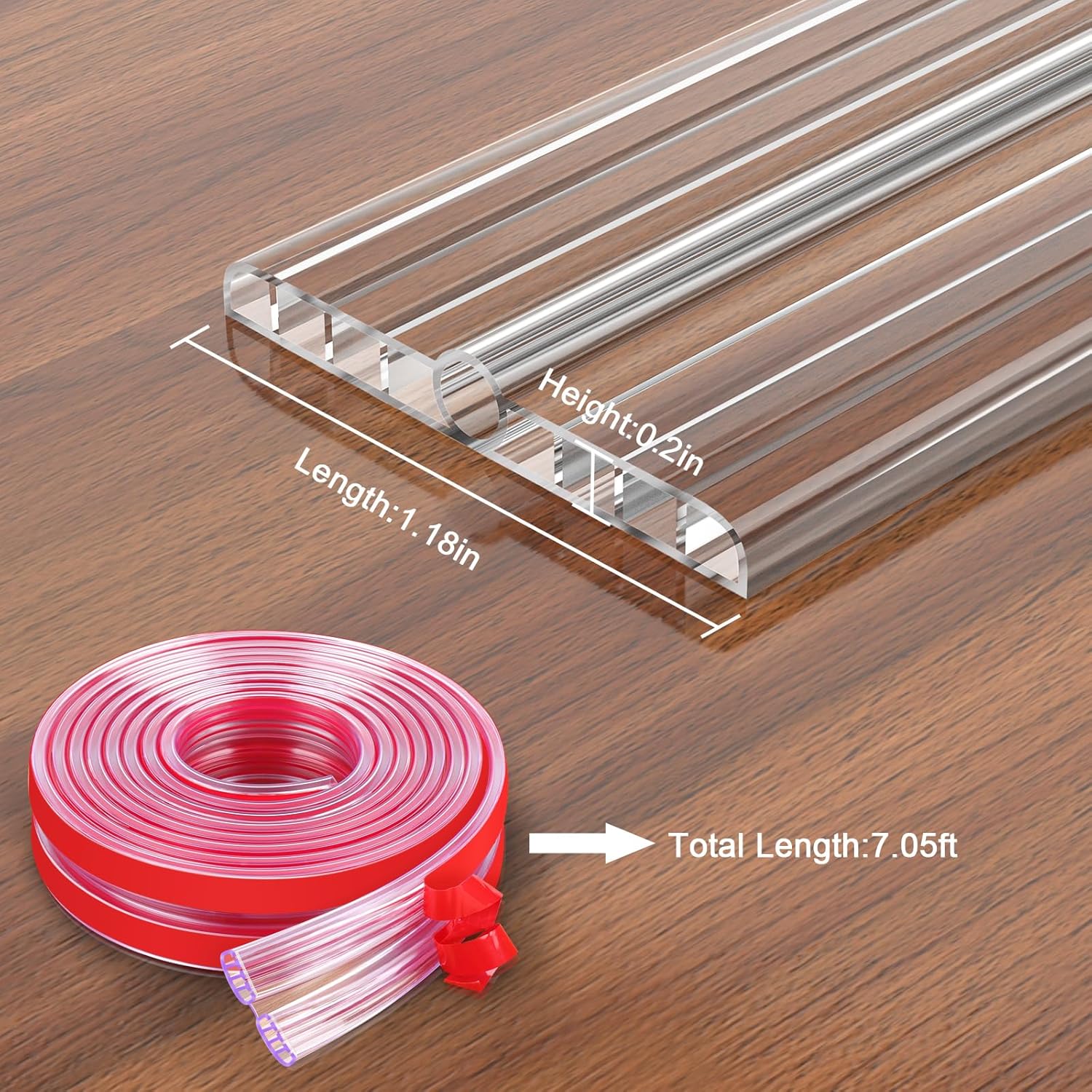 HOMREALM Baby Proofing 7.05ft Long (1.18" Wide) Corner Guards Furniture Corner & Edge Safety