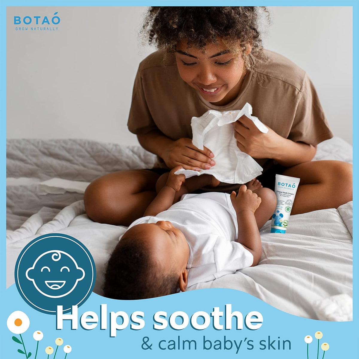 Baby's Natural Diaper Cream | Organic Diaper Cream EWG Verified | Naturally Soothes Baby Rashes |