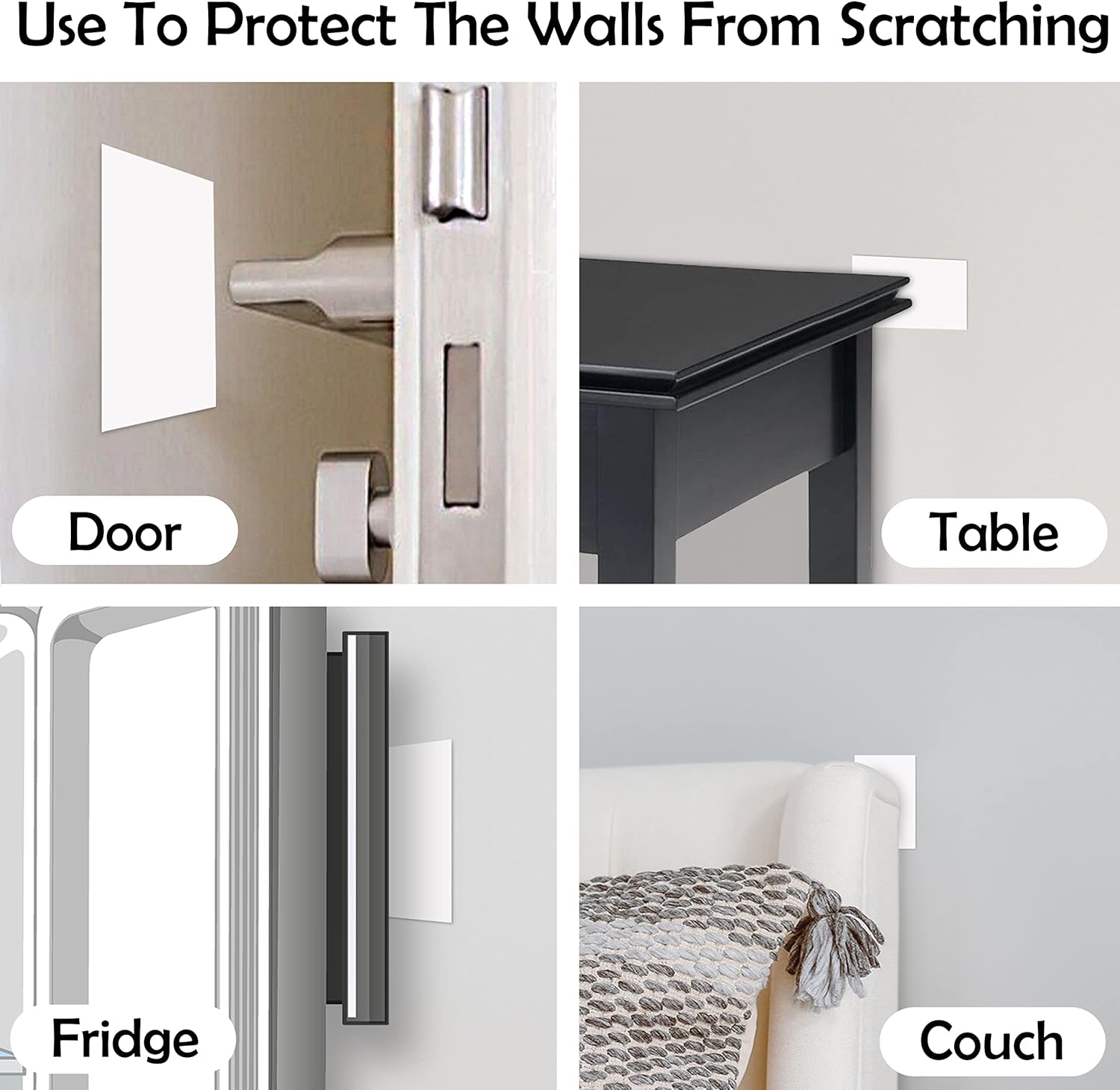 Rubber Bond Self-Adhesive Rubber Wall Outlet Cover Plate 5 Pack - Easy to Apply Peel & Stick
