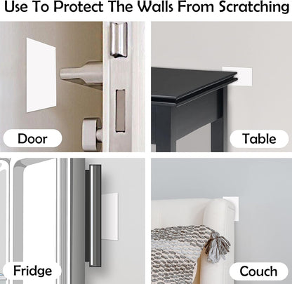 Rubber Bond Self-Adhesive Rubber Wall Outlet Cover Plate 5 Pack - Easy to Apply Peel & Stick