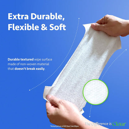 Baby Wipes, Unscented Wipes for Sensitive Skin, Large Soft Durable & 99% Water Based, Gentle &