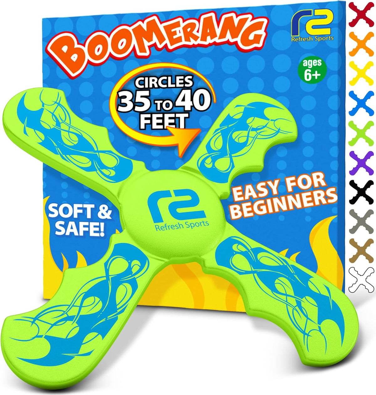 Boomerangs for Kids: Best Soft Flying Beach Toys for Kids - Cool Birthday Gifts for Boys & Girls