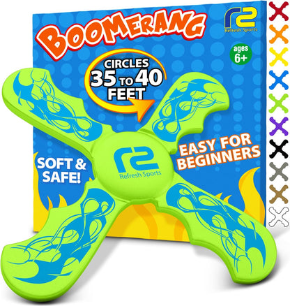Boomerangs for Kids: Best Soft Flying Beach Toys for Kids - Cool Birthday Gifts for Boys & Girls