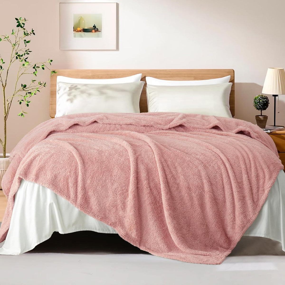 Exclusivo Mezcla Fleece Blanket for Couch, Soft and Cozy King Blankets for Women Men Girls Kids