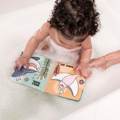 Infantino Bath Book Reusable Color Reveal Ocean Theme