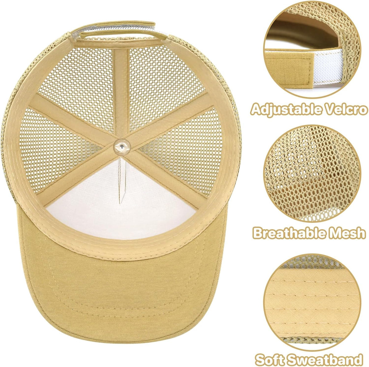 qikqik Baby Baseball Cap Toddler Baseball Hat with Mesh Infant Sun Hat UPF 50+ Baby Ball Cap